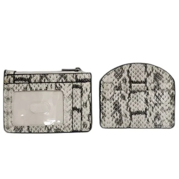 A New Day Snakeskin Print Card & ID Holder Lot - Picture 2 of 3